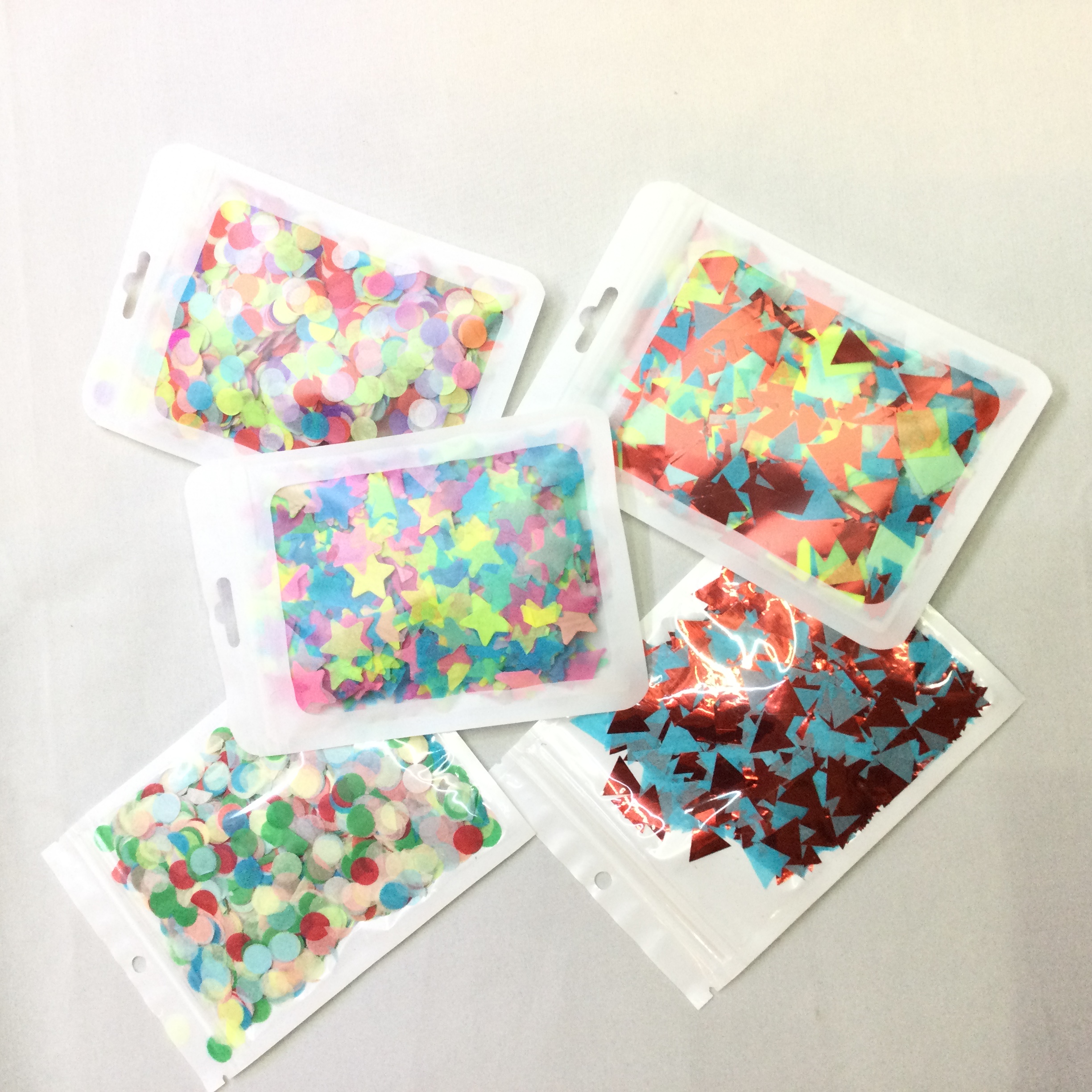 内容物圆纸片10克20克1cm2cmbobo球礼花纸屑五彩生日派对南美热销