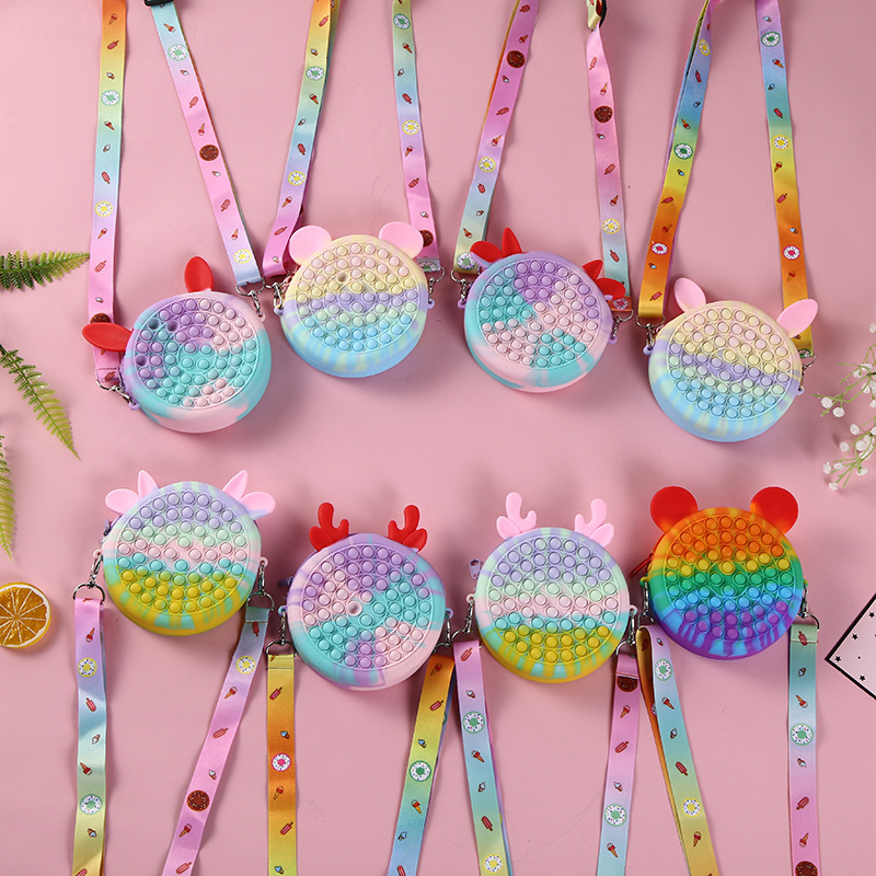 儿童硅胶包女灭鼠先锋斜挎包卡通男童零钱包亲子配饰小包潮批发