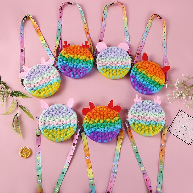 儿童卡通小男孩灭鼠先锋零钱包硅胶包包潮女童斜挎包时尚公主包包