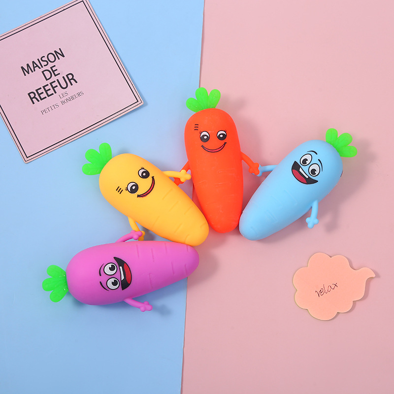 抖音解压玩具卡通萝卜网红捏捏乐发泄猪减压狗慢回弹玩具七夕礼物