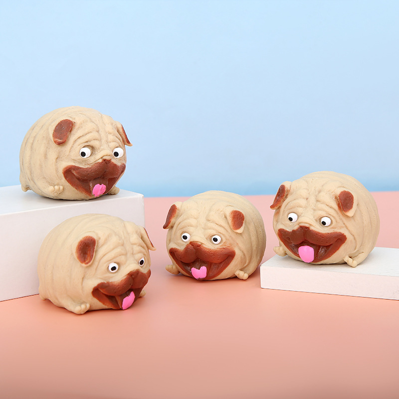 解压捏捏生气猫癞皮狗捏捏乐黑科技发减压整蛊动物慢回玩具