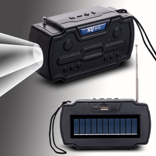 New 2021 Solar Bluetooth Speaker Light Outdoor Flashlight 5.1 Radio Multi-Function Card Sound Factory 