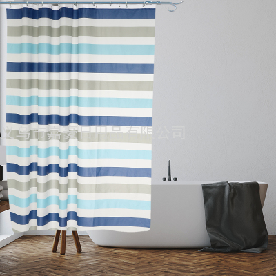 Bathroom Waterproof Door Curtain Shower Curtain PEVA Printing 180*180 Customizable Size