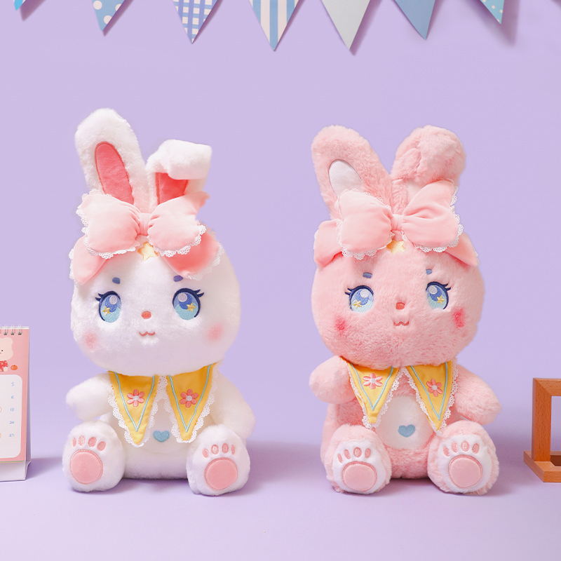 可爱兔子毛绒玩具小白兔公仔宝宝安抚玩偶陪睡布娃娃女孩生日礼物