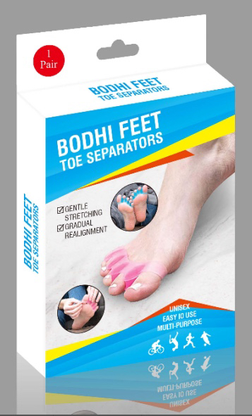 脚趾分离器硅胶五孔拇趾外翻纠正器重叠趾分趾器日夜用夹脚分指器