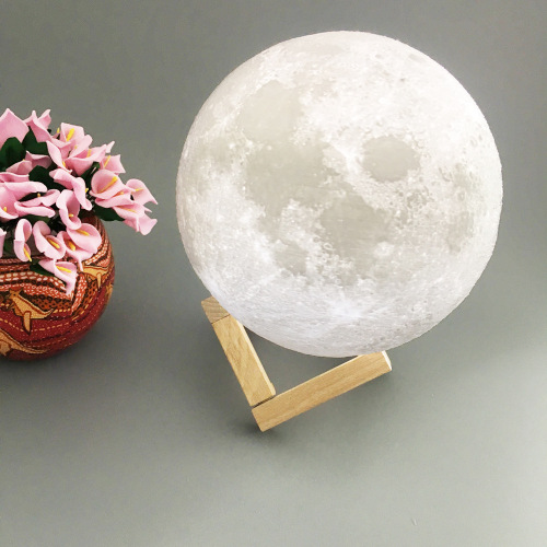 3d printing moon light hanging magnetic suction personality moon light luminous touch color changing moon night light