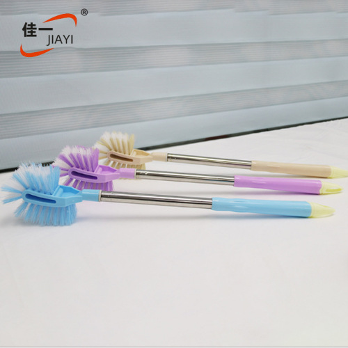 jia yi factory wholesale 1232 stainless steel sanitary brush toilet brush household daily toilet cleaning toilet brush household