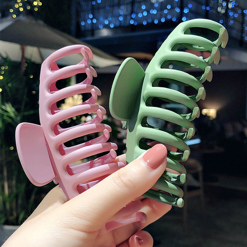 塑料抓夹洗澡头发抓夹后脑勺大发夹抓头发夹蝴蝶结抓夹亚马逊批发