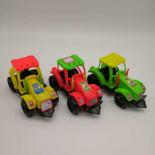 Hot Sale Agricultural Tractor Model Children‘s Toy Car Environmental Protection Drop-Resistant Gift Preferred Farmer Car Toy Series