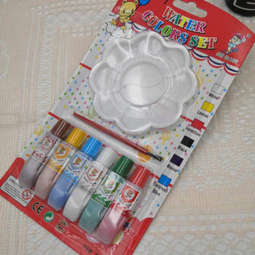 factory spot 6 color palette children drawing pigment plate watercolor oil painting art plum plate spot wholesale