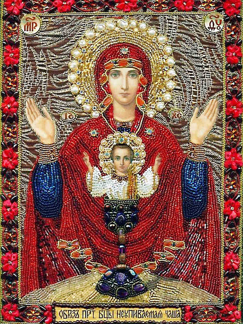 DIY俄罗斯圣母圆方满钻石画家居挂画装饰品工艺品外贸跨境爆款