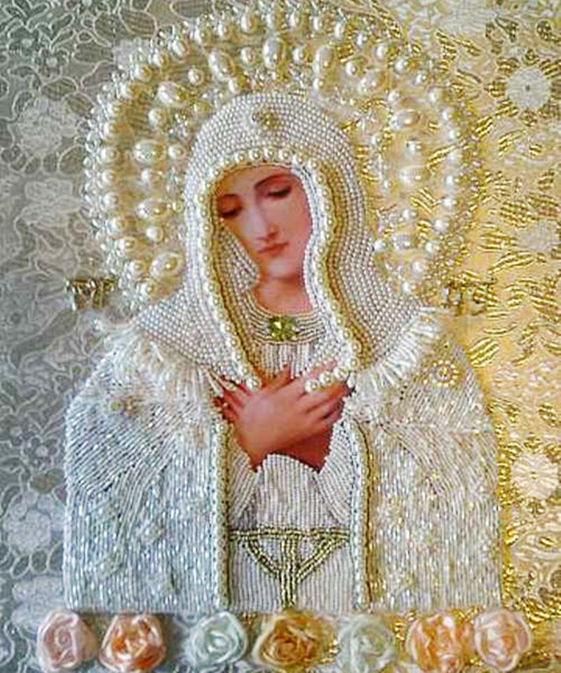 DIY俄罗斯圣母2.5mm方满钻石画家居挂画装饰品工艺品外贸跨境爆款