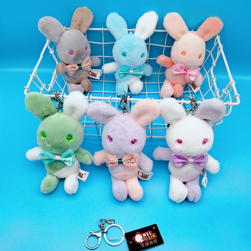 创意背包玩偶小兔子可爱挂件卡通毛绒背包包手机钥匙扣公仔挂饰