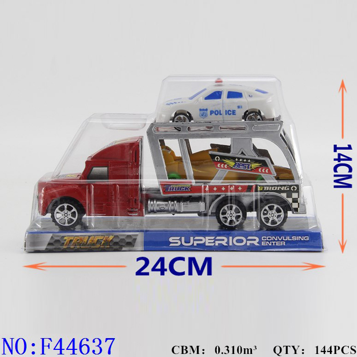 喷漆惯性双层拖栏载 儿童小孩智力益智休闲玩具 外贸地摊 F44637