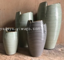 现代简约陶瓷花瓶创意咖啡厅花店展花花器软装家居饰品