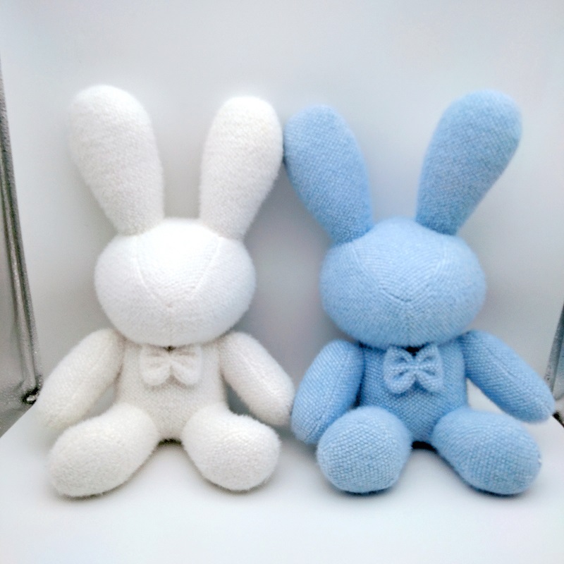 可爱卡通毛线兔子公仔玩偶8寸抓机娃娃小香风布娃娃婚庆抛洒礼物