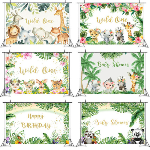 new party birthday holiday layout warm kids children photography hanging birthday background cloth hawaii