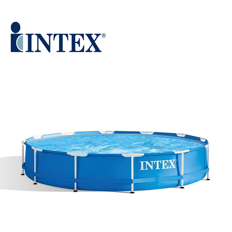 INTEX28210 圆形管架水池 支架水池 家庭游泳池