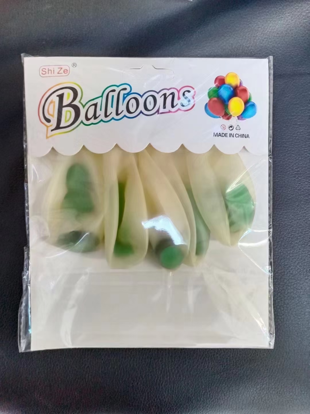 12寸玫瑰金亮片纸屑纸片透明乳胶气球 婚庆派对用品纸卡装气球