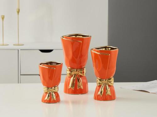 creative ceramic vase bowknot home fashion decorations ceramic vase ornaments