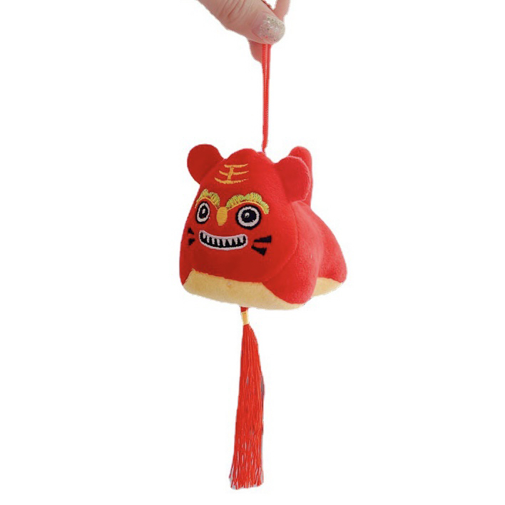 虎年吉祥物公仔毛绒玩具小号老虎挂件年年有鱼虎批年会礼品发