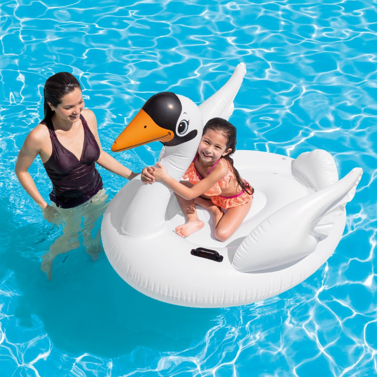 INTEX57557 小天鹅坐骑 充气水上动物坐骑 浮岛 浮排