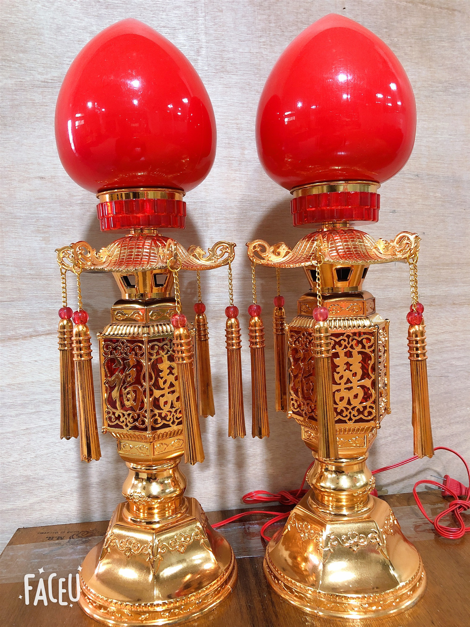 佛前供奉长明灯佛供灯财神灯佛灯插电电灯供佛电烛灯家用一对方形