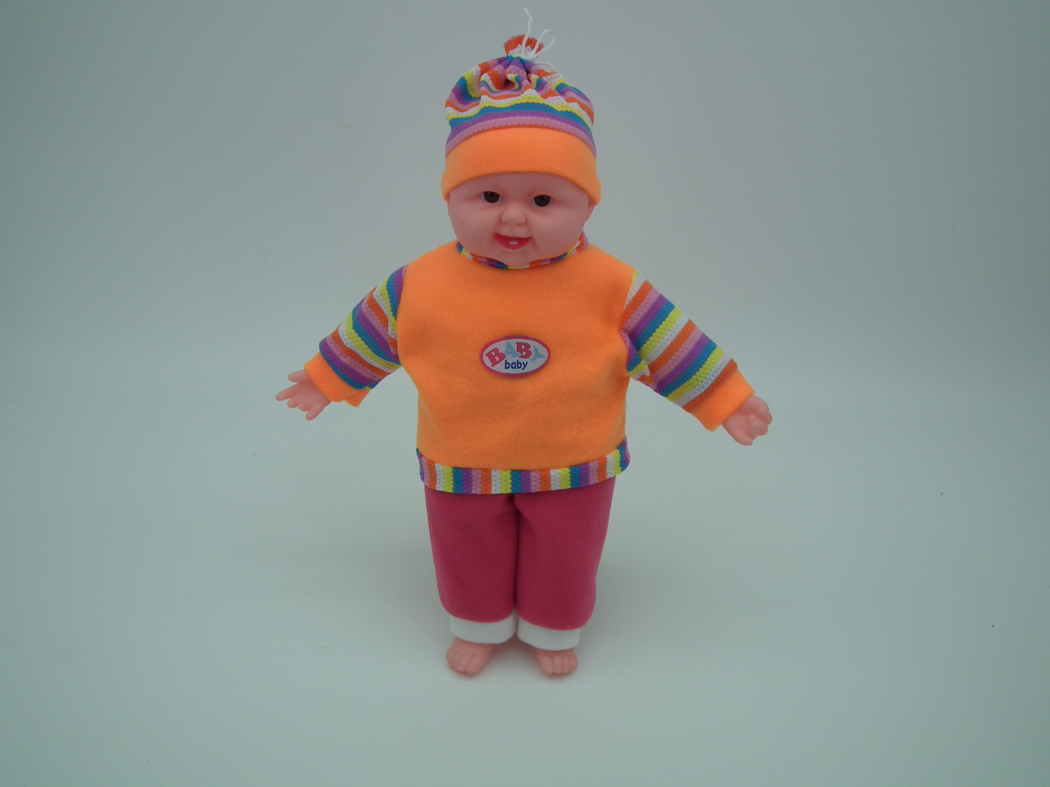 仿真娃娃搪胶娃娃婴儿陪睡洋娃娃音乐智能对话玩具礼品40cm