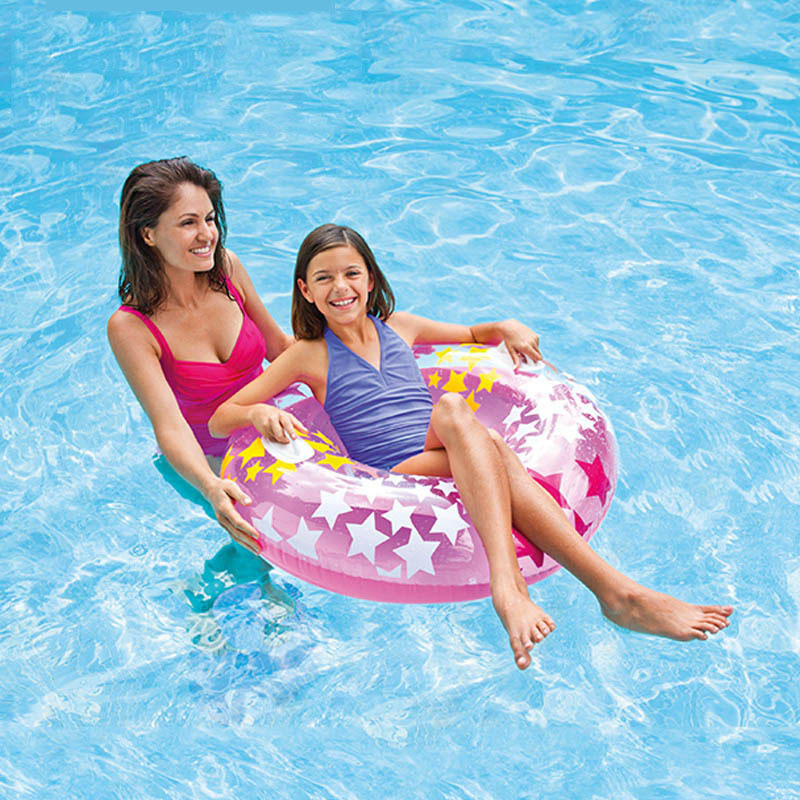 美国INTEX59256 变幻五角星把手泳圈 浮圈 游泳圈儿童泳圈腋下圈