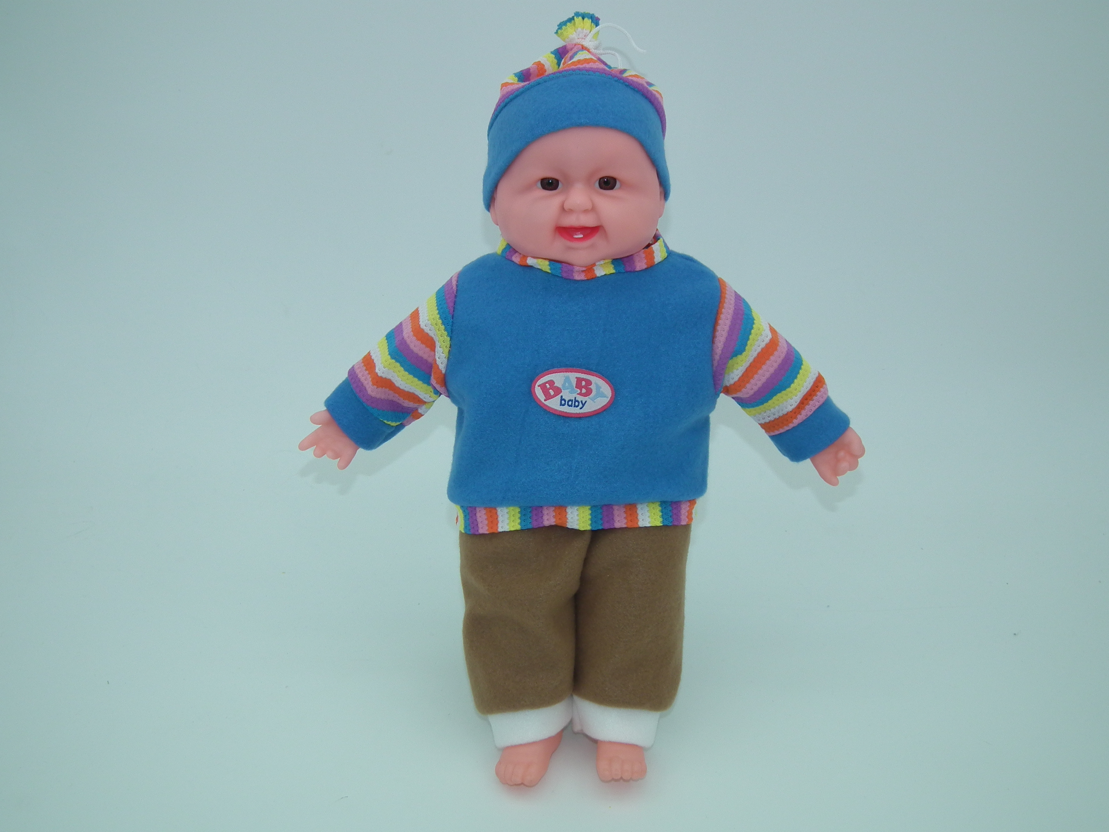 仿真娃娃搪胶娃娃婴儿陪睡洋娃娃音乐智能对话玩具礼品50cm