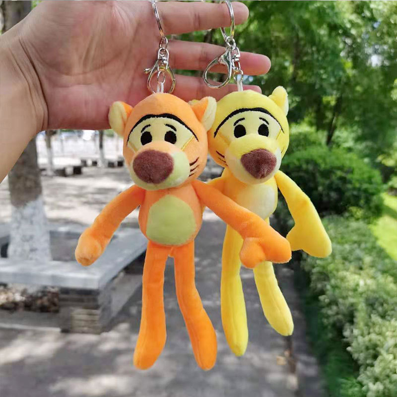 创意长腿老虎毛绒玩具钥匙扣公仔包包挂饰玩偶小礼物地摊货源批发