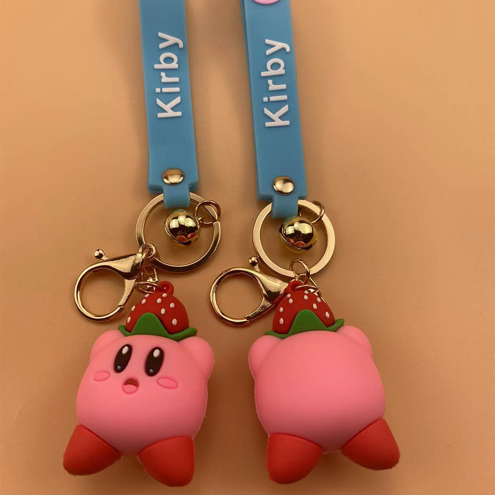 星之卡比系列钥匙扣 个性可爱包包配饰汽车钥匙挂件PVC软胶钥匙扣