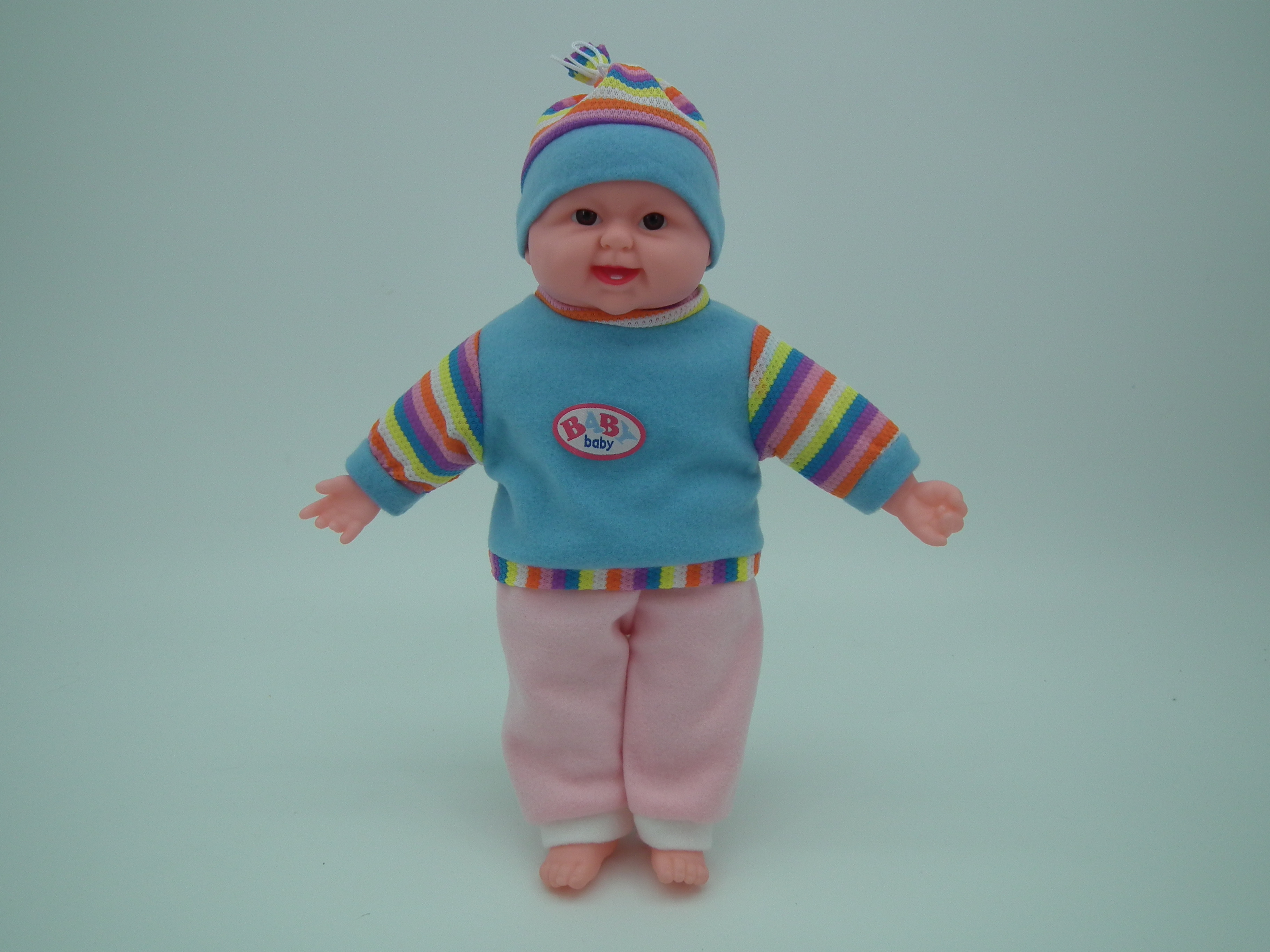 仿真娃娃搪胶娃娃婴儿陪睡洋娃娃音乐智能对话玩具礼品50cm