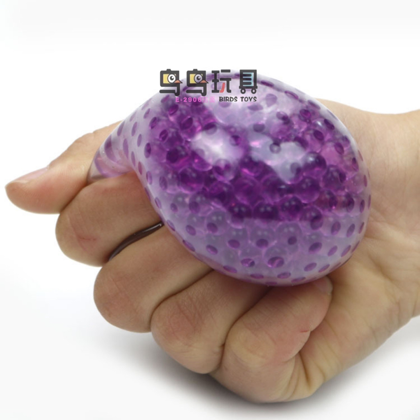 新款水晶珠珠球 6厘米发泄水球球发泄吸水球整人玩具 热销爆款批发