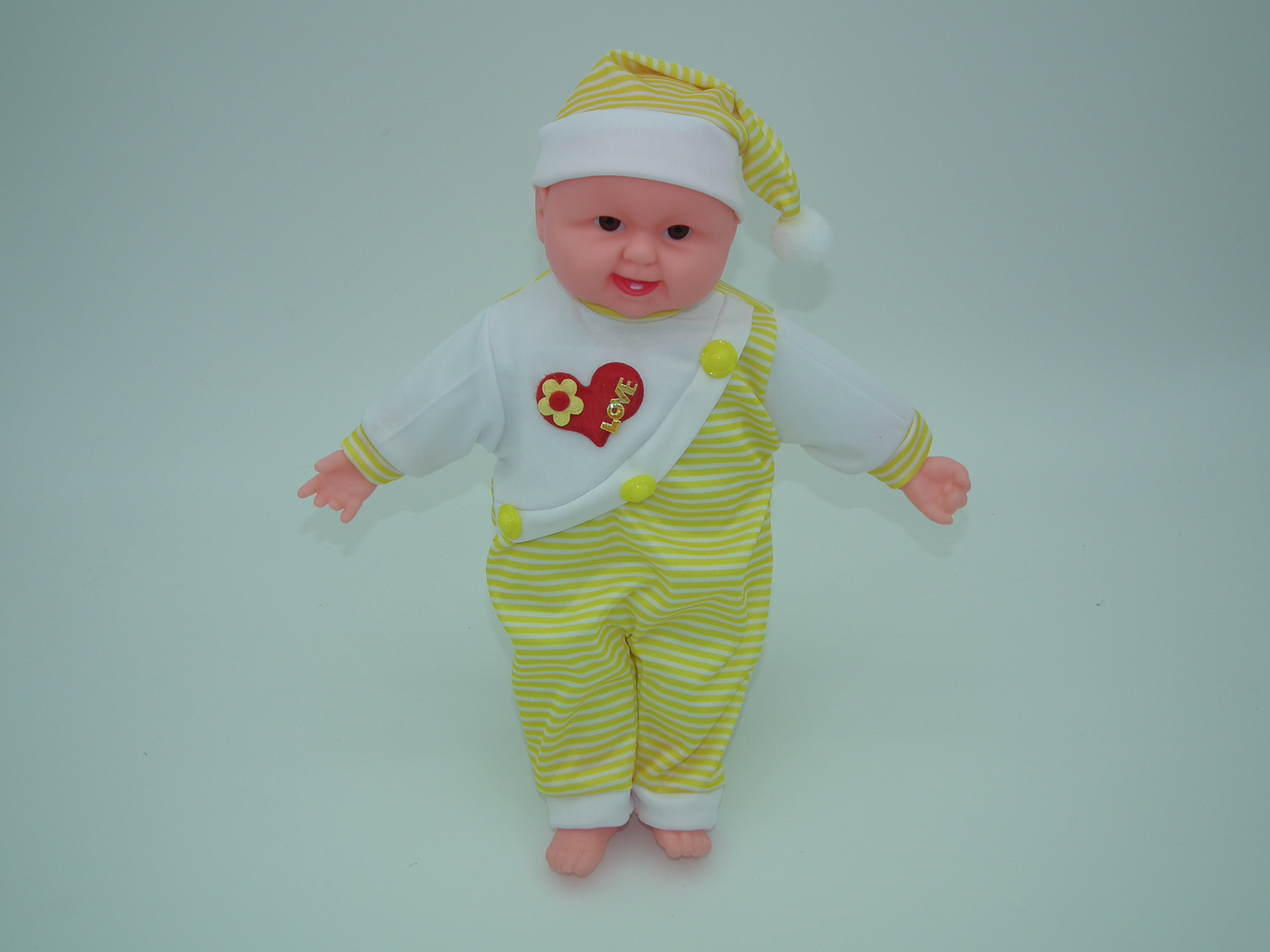 地摊40cm仿真娃娃搪胶娃娃婴儿陪睡洋娃娃音乐智能对话玩具礼品