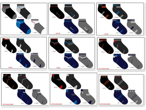 Customized Spring， Summer， Autumn and Winter Foreign Trade Men‘s Socks Polyester Yarn Socks Men‘s Boat Polyester Socks Cheap Customized Wholesale Foreign Trade Socks