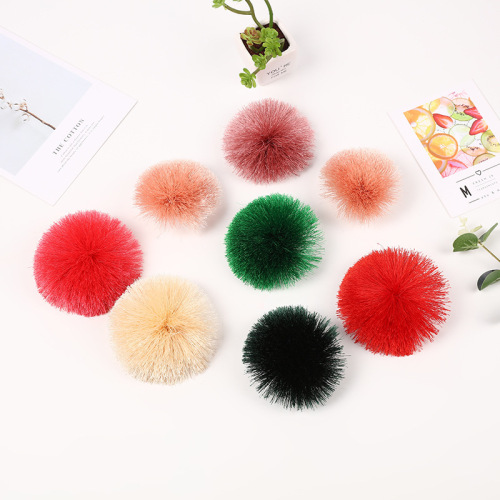 korean style bag accessories vamp tassel line hair ball embroidery thread hat decoration wool ball wholesale factory direct supply