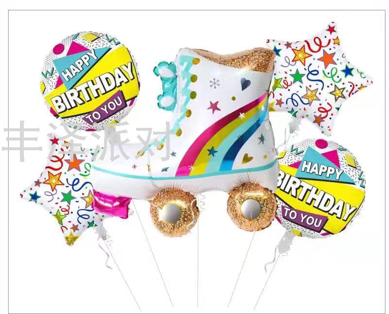 铝膜气球造型派对装饰生日装饰气球铝膜气球自封口