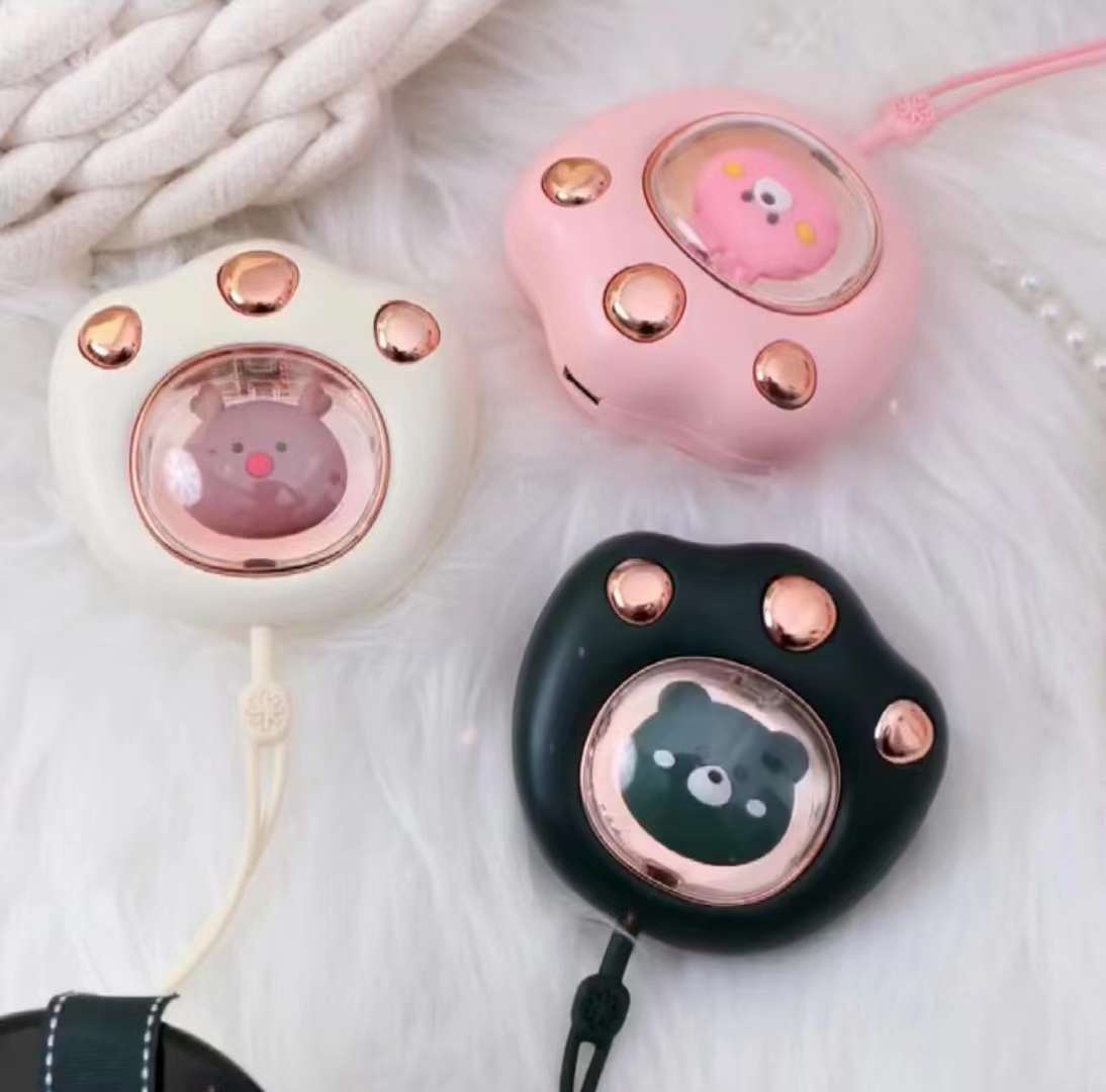 USB猫爪太空人暖手宝充电可爱卡通少女学生礼物儿童小巧随身便捷