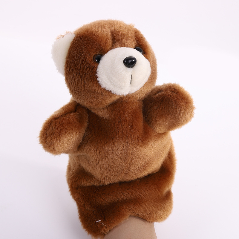 手偶玩具厂家批发 热销外贸野生动物狐狸手套手偶毛绒玩具毛绒
