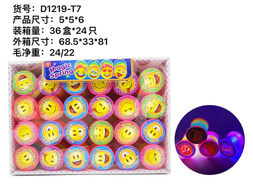 新款表情灯光彩虹圈