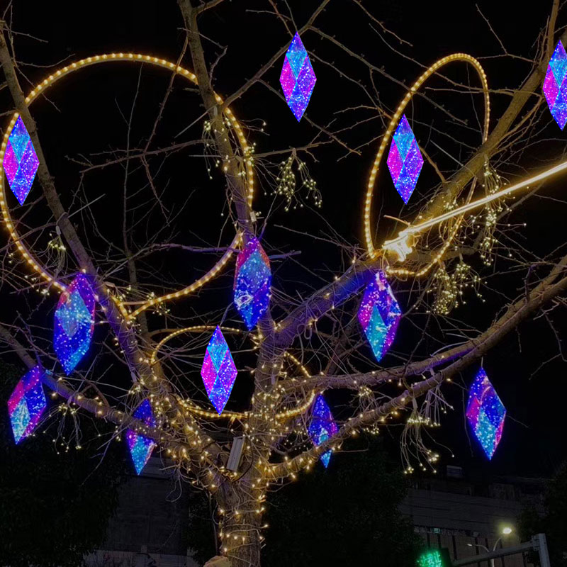 幻彩12面钻石挂件地摆