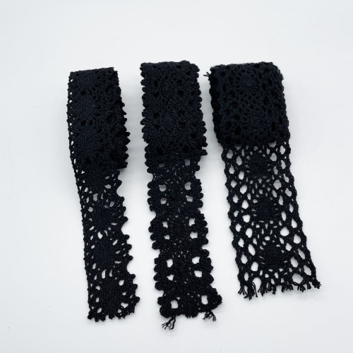 3cm 4cm black wave lace clothing accessories/diy hand-made accessories