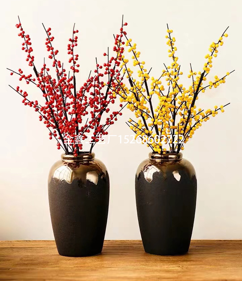 北美冬青发财果圣诞红果配件婚礼花束福桶元旦年宵花卉家居摆件