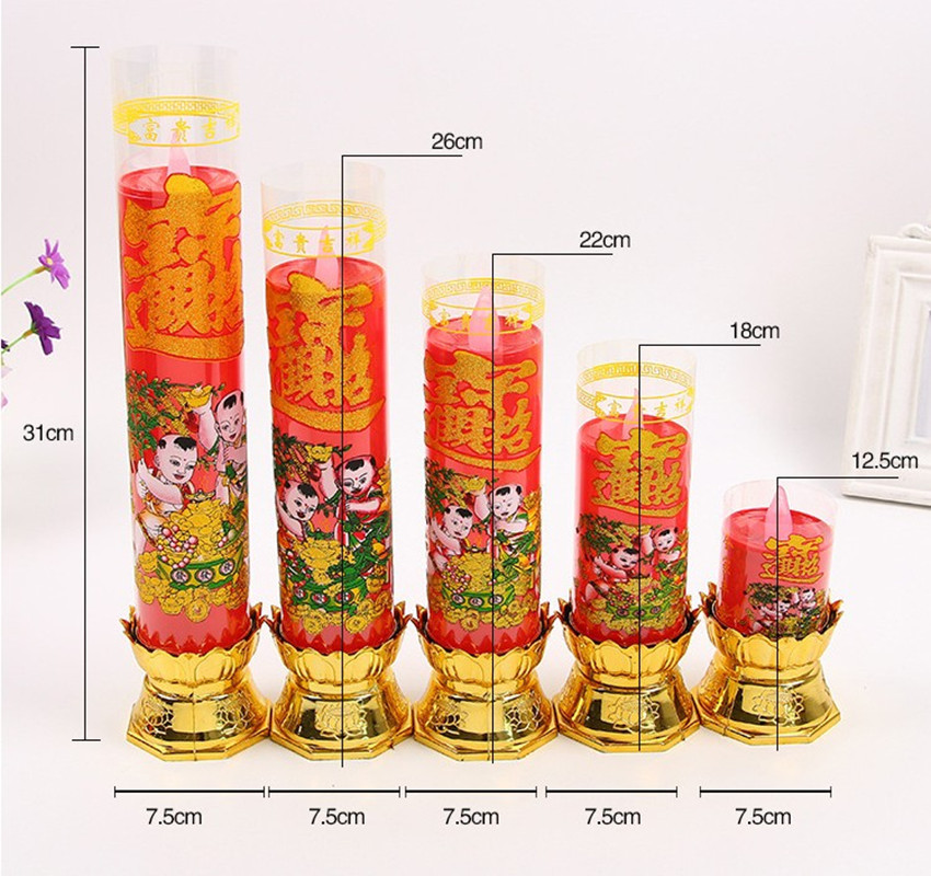 喜庆 莲花 供佛佛教仿真无烟电子蜡烛  婚庆用品 春节元宵节热卖