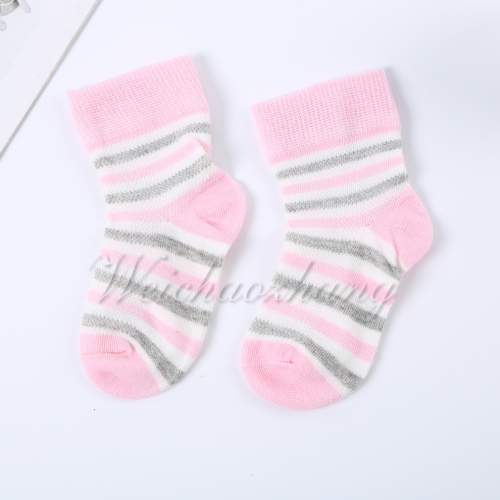 cute japanese style color matching infant and children middle tube cotton socks comfortable to wear factory direct selling styles