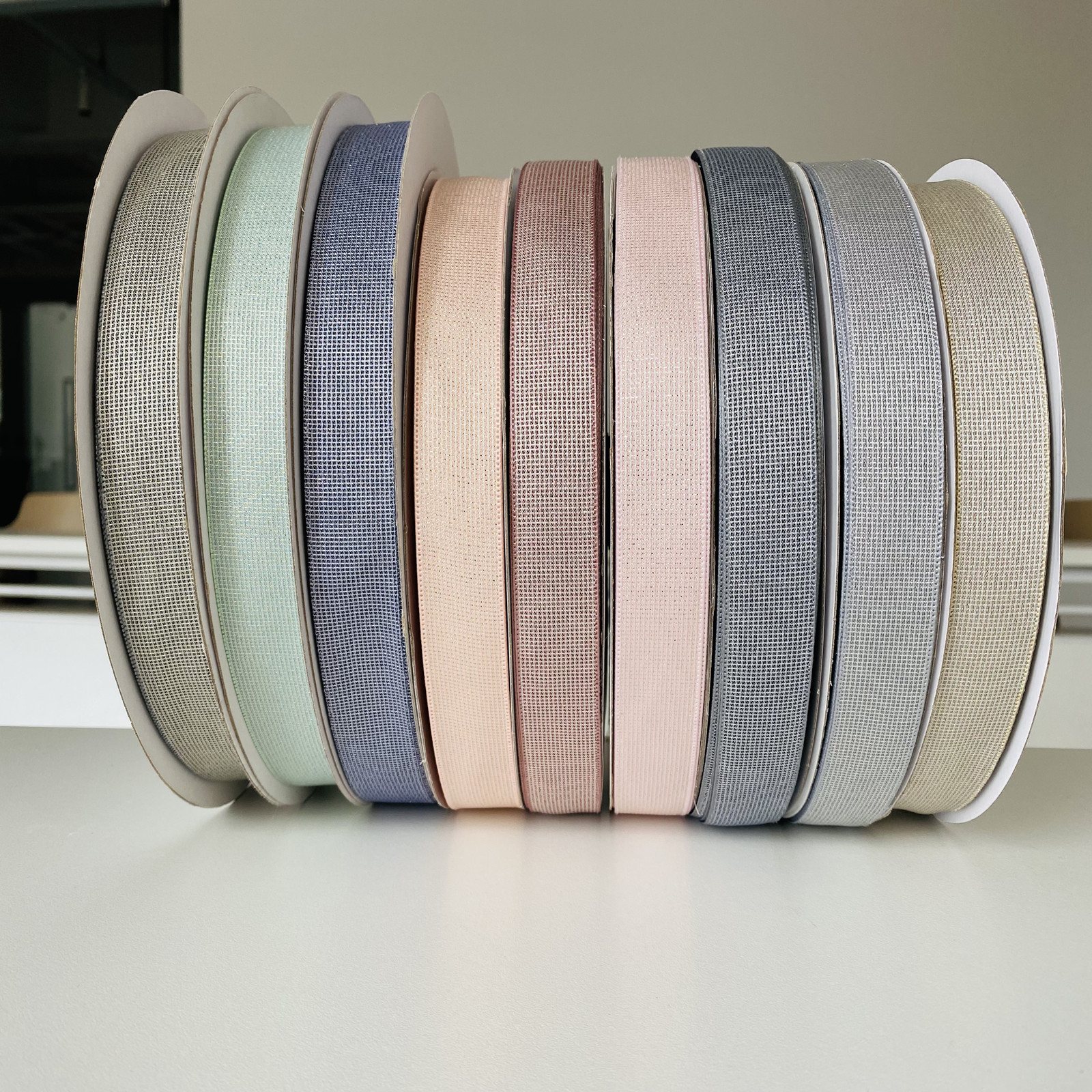 鉴鉴方格银丝带 时尚服饰辅料礼盒包装辅料