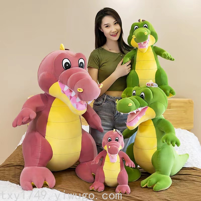 厂家直销爆款羽绒棉软体大嘴鳄鱼仿真卡通公仔毛绒玩具海洋动物