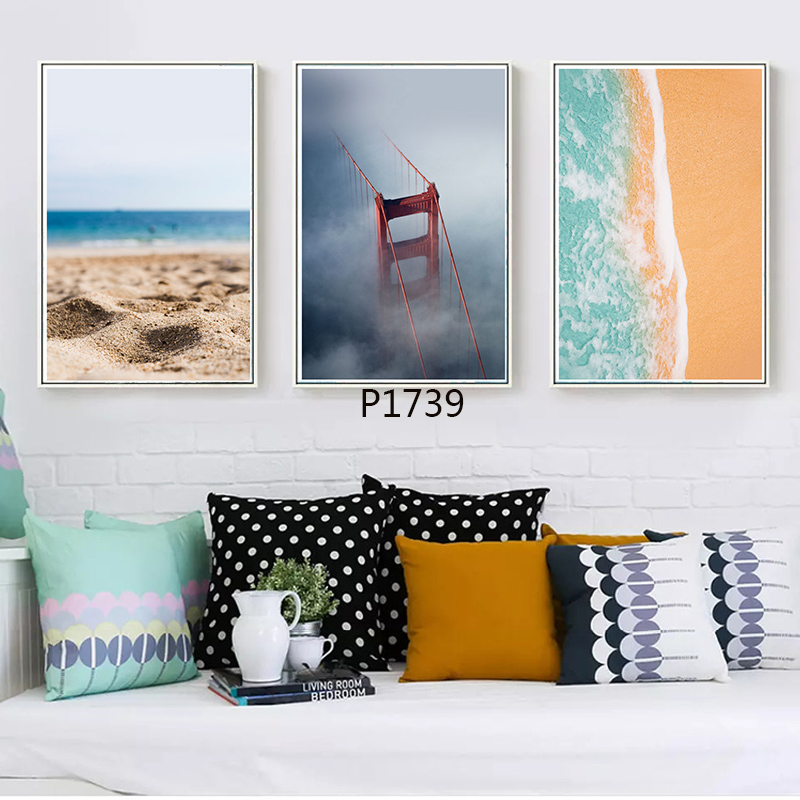 建筑风景油画壁画装饰画相框布画装饰字画挂画装饰工艺沙发床头