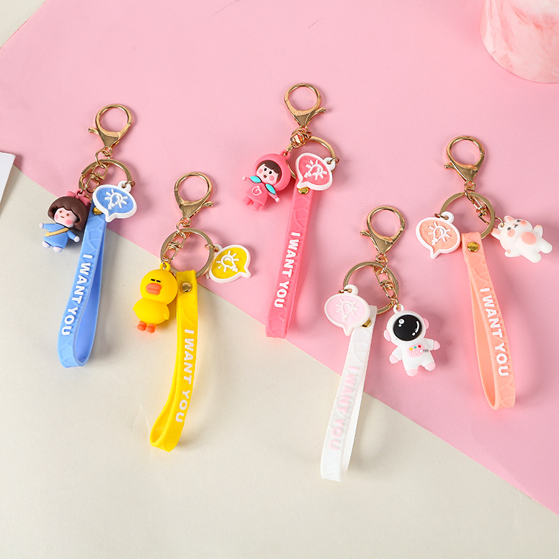 韩版可爱卡通趴钥匙扣时尚萌趣包包挂件情侣配饰创意礼品批发